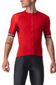 CASTELLI Kurzarm Fahrradtrikot - ENTRATA VI - bordeaux/Rot