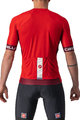 CASTELLI Kurzarm Radtrikot und Shorts - ENTRATA VI - Rot/Schwarz