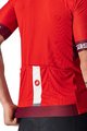 CASTELLI Kurzarm Fahrradtrikot - ENTRATA VI - bordeaux/Rot