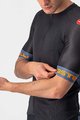 CASTELLI Kurzarm Fahrradtrikot - ENTRATA VI - Blau/Orange/Schwarz