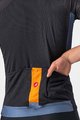 CASTELLI Kurzarm Fahrradtrikot - ENTRATA VI - Blau/Orange/Schwarz