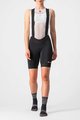 CASTELLI Kurze Fahrradhose mit Trägern - ENDURANCE LADY  - Schwarz