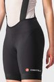 CASTELLI Kurze Fahrradhose mit Trägern - ENDURANCE LADY  - Schwarz