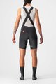 CASTELLI Kurze Fahrradhose mit Trägern - VELOCISSIMA 3 LADY - Schwarz