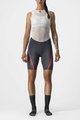 CASTELLI Fahrradshorts ohne Träger - VELOCISSIMA 3 LADY - Grau/Silber/Rosa