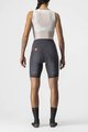 CASTELLI Fahrradshorts ohne Träger - VELOCISSIMA 3 LADY - Grau/Silber/Rosa