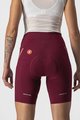 CASTELLI Fahrradshorts ohne Träger - VELOCISSIMA 3 LADY - bordeaux