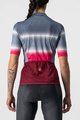 CASTELLI Kurzarm Fahrradtrikot - DOLCE LADY - bordeaux/Blau