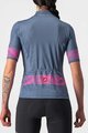 CASTELLI Kurzarm Radtrikot und Shorts - FENICE LADY - Schwarz/Blau/Rosa