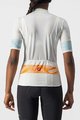 CASTELLI Kurzarm Fahrradtrikot - FENICE LADY - Elfenbein/Orange