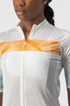 CASTELLI Kurzarm Fahrradtrikot - FENICE LADY - Elfenbein/Orange