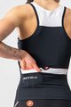 CASTELLI Ärmelloses Fahrradtrikot - SOLARIS LADY - Schwarz/Weiß