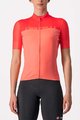 CASTELLI Kurzarm Fahrradtrikot - VELOCISSIMA LADY - Rosa/Orange