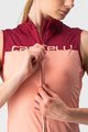 CASTELLI Ärmelloses Fahrradtrikot - VELOCISSIMA LADY - bordeaux/Rosa