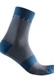 CASTELLI Klassische Fahrradsocken - VELOCISSIMA 12 LADY - Grau/Blau