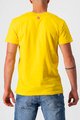 CASTELLI Kurzarm Fahrrad-Shirt - VENTAGLIO TEE - Gelb