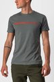 CASTELLI Kurzarm Fahrrad-Shirt - VENTAGLIO TEE - Grau