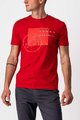 CASTELLI Kurzarm Fahrrad-Shirt - MAURIZIO TEE - Rot