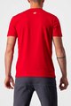 CASTELLI Kurzarm Fahrrad-Shirt - MAURIZIO TEE - Rot