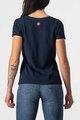 CASTELLI Kurzarm Fahrrad-Shirt - BELLAGIO TEE LADY - Blau