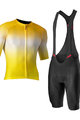 CASTELLI Kurzarm Radtrikot und Shorts - AERO RACE 6.0 - Gelb/Schwarz