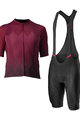 CASTELLI Kurzarm Radtrikot und Shorts - A TUTTA - Schwarz/bordeaux