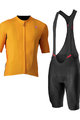 CASTELLI Kurzarm Radtrikot und Shorts - ENDURANCE ELITE - Orange/Schwarz