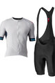 CASTELLI Kurzarm Radtrikot und Shorts - ENTRATA VI - Schwarz/Grau