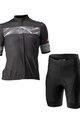 CASTELLI Kurzarm Radtrikot und Shorts - FENICE LADY - Schwarz/Weiß