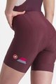 CASTELLI Kurze Fahrradhose mit Trägern - PRIMA LADY - bordeaux