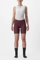 CASTELLI Fahrradshorts ohne Träger - PRIMA LADY - bordeaux