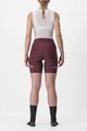 CASTELLI Fahrradshorts ohne Träger - PRIMA LADY - bordeaux