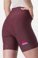 CASTELLI Fahrradshorts ohne Träger - PRIMA LADY - bordeaux