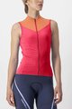 CASTELLI Ärmelloses Fahrradtrikot - SOLARIS LADY - Rot/Orange