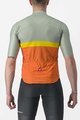 CASTELLI Kurzarm Fahrradtrikot - A BLOCCO - Orange/bordeaux/Grün/Gelb