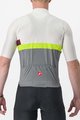 CASTELLI Kurzarm Fahrradtrikot - A BLOCCO - bordeaux/Grau/Gelb/Elfenbein