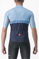 CASTELLI Kurzarm Fahrradtrikot - A BLOCCO - Blau/Orange