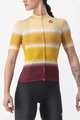 CASTELLI Kurzarm Fahrradtrikot - DOLCE LADY - Gelb/bordeaux