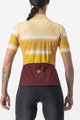 CASTELLI Kurzarm Fahrradtrikot - DOLCE LADY - Gelb/bordeaux