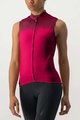 CASTELLI Ärmelloses Fahrradtrikot - VELOCISSIMA LADY - bordeaux/Rot