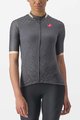 CASTELLI Kurzarm Fahrradtrikot - PEZZI LADY - Grau