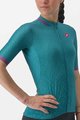 CASTELLI Kurzarm Fahrradtrikot - PEZZI LADY - Grün