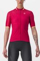 CASTELLI Kurzarm Fahrradtrikot - PEZZI LADY - Rot