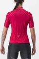 CASTELLI Kurzarm Fahrradtrikot - PEZZI LADY - Rot