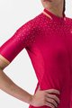 CASTELLI Kurzarm Fahrradtrikot - PEZZI LADY - Rot