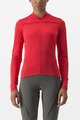 CASTELLI Langarm Fahrradtrikot für den Sommer - ANIMA 4 LADY - Rot