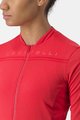 CASTELLI Langarm Fahrradtrikot für den Sommer - ANIMA 4 LADY - Rot