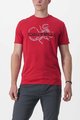 CASTELLI Kurzarm Fahrrad-Shirt - FINALE TEE - Rot