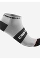CASTELLI Knöchelhohe Fahrradsocken - LOWBOY 2 - Weiß/Schwarz