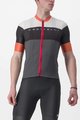 CASTELLI Kurzarm Fahrradtrikot - SEZIONE - Grau/Schwarz/Orange